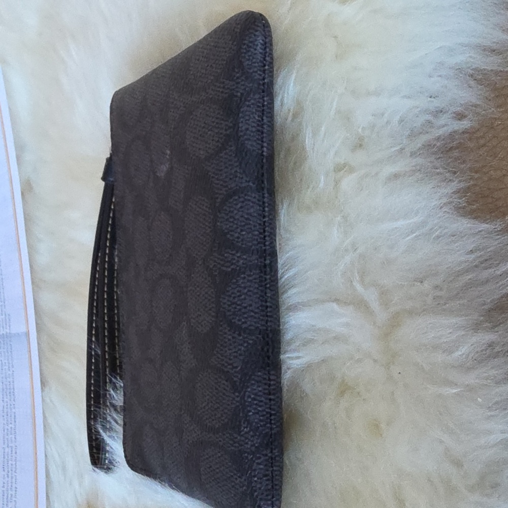 NWOT Coach Black Cat & Moon Signature Corner Zip Wristlet/Wallet 🖤🐈‍⬛️🌟🎁🌙❤️ - Picture 5 of 13